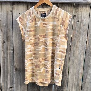 ASRV Camo Sleeveless Athletic Shirt Size Medium